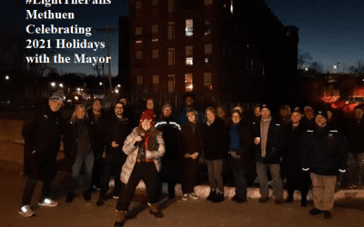 Light the Falls Holiday celebration