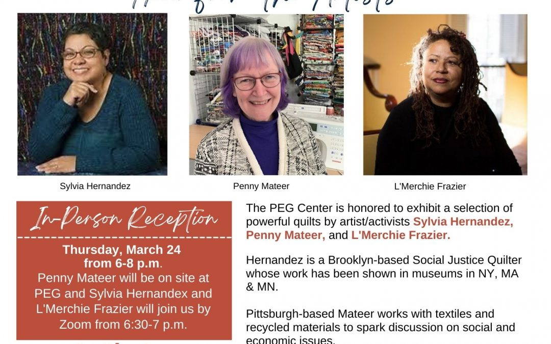 PEG Center for Art & Activism and Women in Action Huddle Host March Events